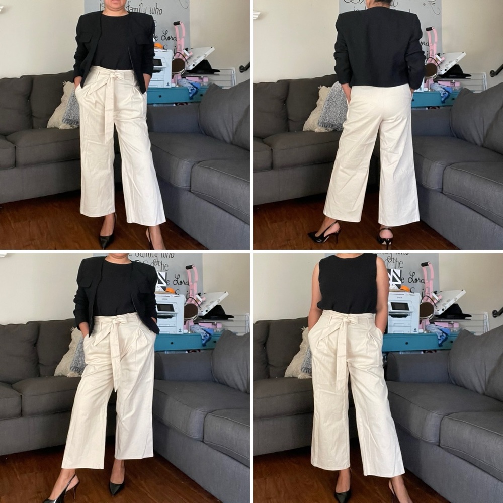 Cotton On Cream Wide-Leg Trousers
